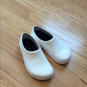 Crocs White Slip-On Clogs